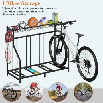 Gadroad 4 Bike Rack: Versatile Garage Organizer for Bikes