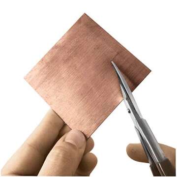 Vintaj Tools by The Beadsmith Metal Shear â€“ 7 Inches (178mm) With Steel Blades, Comfort Grip & Single-Leaf Spring Handle â€“ Tool for Cutting & Stamping Blanks, Sheet Metal and Craft Wire