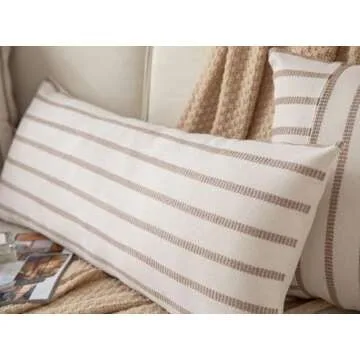 Boho Lumbar Throw Pillow Cover - Elegant & Versatile