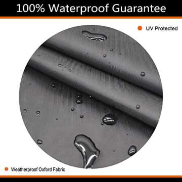 SheeChung Fire Pit Cover - Waterproof 600D Heavy Duty Square Patio Fire Pit Table Cover Black (Square - 28"L x 28"W x 25"H)-Fits 24-28 inch Fire Pit Table Cover