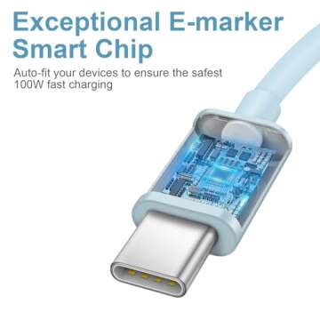 Charger for iPhone 16 15 Charger Fast Charging Type C Charger USB C Charger Block iPhone 16 Charger with 2 Pack 6FT Cable for iPhone 16/16 Plus/16 Pro/16 Pro Max/iPhone 15/15 Pro Max/Samsung(Blue)