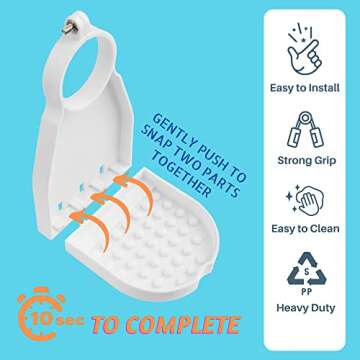 Besuerte Laundry Soap Catcher Tray - Laundry Cup Holder and Drip Tray, Detergent Dispenser for Laund...