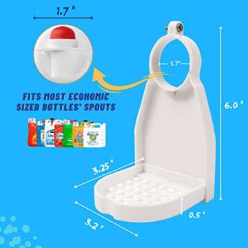 Besuerte Laundry Soap Catcher Tray for Eco Bottles - 2 Pack