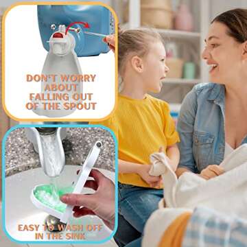 Besuerte Laundry Soap Catcher Tray for Eco Bottles - 2 Pack