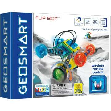 GeoSmart Flip Bot Remote-Controlled Magnetic Vehicle Set