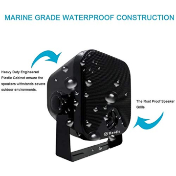 Heavy Duty Waterproof 4 Inch Marine Speakers for Any Vehicle