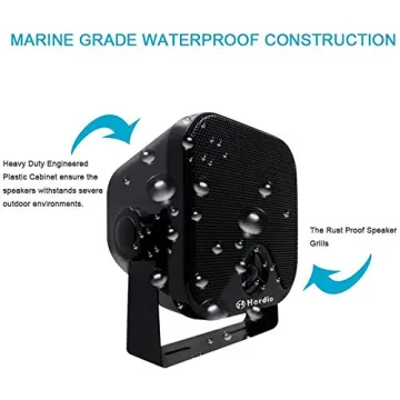 Heavy Duty Waterproof 4 Inch Marine Speakers for Any Vehicle