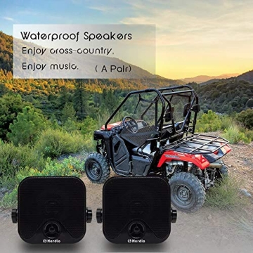 Heavy Duty Waterproof 4 Inch Marine Speakers for Any Vehicle