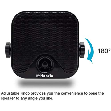 Heavy Duty Waterproof 4 Inch Marine Speakers for Any Vehicle