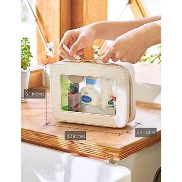 Popvibe Clear Makeup Case TSA-Approved Travel Organizer