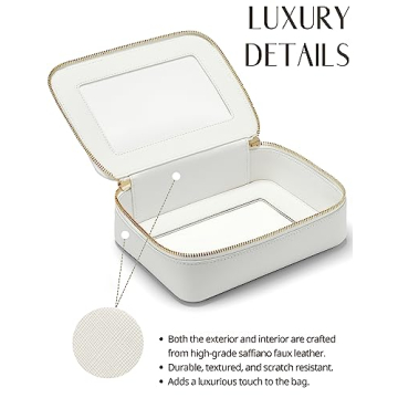 Popvibe Clear Makeup Case TSA-Approved Travel Organizer