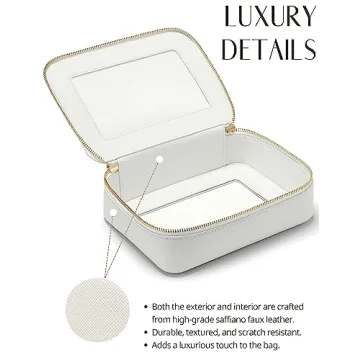 Popvibe Clear Makeup Case TSA-Approved Travel Organizer