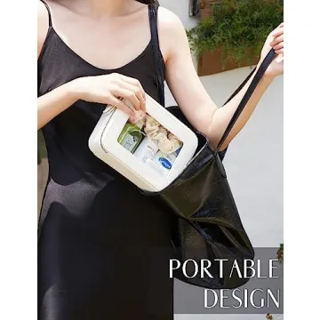 Popvibe Clear Makeup Case TSA-Approved Travel Organizer