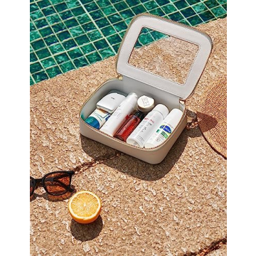 Popvibe Clear Makeup Case TSA-Approved Travel Organizer