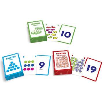 Junior Learning JL210 Counting Flashcards - Fun Counting for Kids