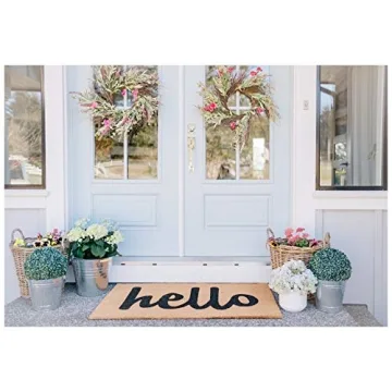 Durable Calloway Mills Hello Doormat for Stylish Entrances