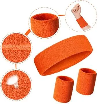 Bememo Neon Sports Sweatbands Set - For Active Lifestyles