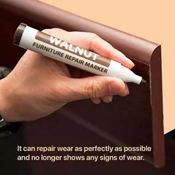 Furniture Repair Wood Repair Markers Touch Up Repair Pen-Markers and Wax Sticks,for Stains,Scratches,Wood Floors,Tables,Carpenters,Bedposts (17 Furniture Markers)