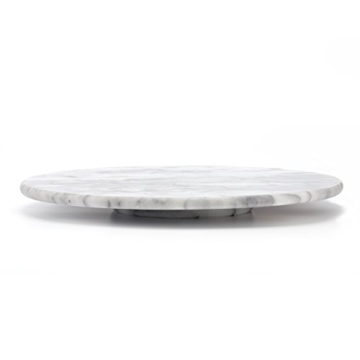 Creative Home Natural Marble Lazy Susan Turntable - Elegant Rotating Serving Plate - 12" Diameter