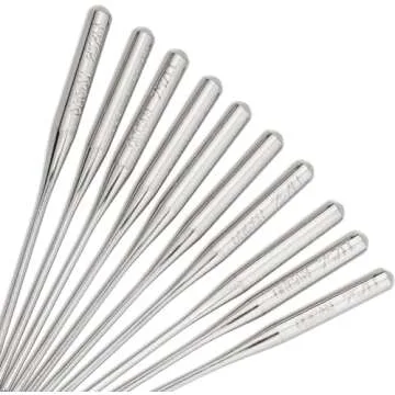 50 PCS Embroidery Sewing Machine Needles for Brother Size 75/11 130/705H HAx1 Sewing Needles for Brother Sewing Machine (5 Pack of 10 Needles)