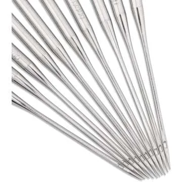 50 PCS Embroidery Sewing Machine Needles for Brother Size 75/11 130/705H HAx1 Sewing Needles for Brother Sewing Machine (5 Pack of 10 Needles)