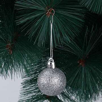 Hotop Christmas Ornament Hooks - 100 Durable Metal Wire Hangers