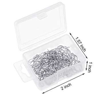 Hotop Christmas Ornament Hooks - 100 Durable Metal Wire Hangers