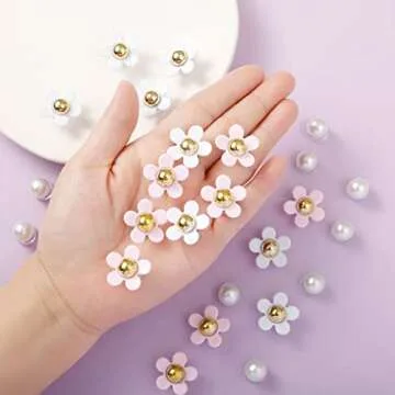 24PCS NEVEGE Flower Shoe Charms for Girls and Teens