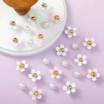 24PCS NEVEGE Flower Shoe Charms for Girls and Teens