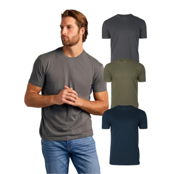 True Classic 3 Pack Men’s Short Sleeve Crew Neck T-Shirts