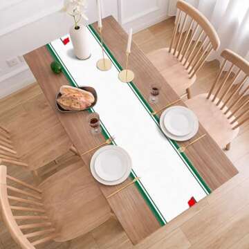 Buxiuer Masters Tournament Table Runner 100% Linen