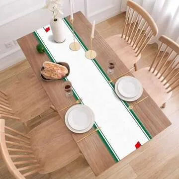 Buxiuer Masters Tournament Table Runner 100% Linen