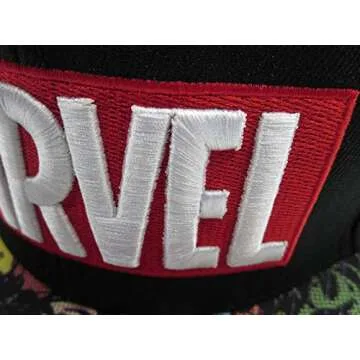 Marvel Halftone Black Snapback Baseball Cap by BIOWORLD