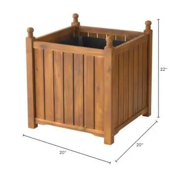 DMC Lexington Solid Wood Planter – Durable & Elegant