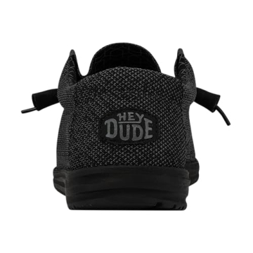 Hey Dude Men's Wally Sox Micro Total Black Loafers