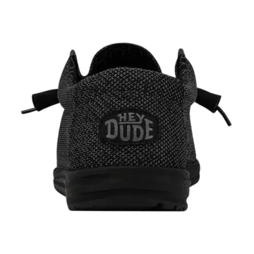 Hey Dude Men's Wally Sox Micro Total Black Loafers