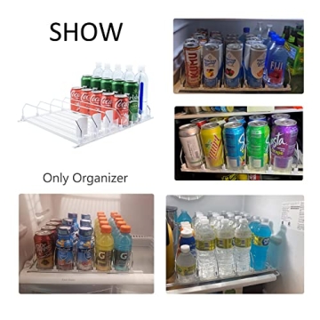 SZNLZQ Fridge Drink Organizer Holds 30 Cans Easily