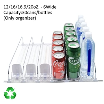 SZNLZQ Fridge Drink Organizer Holds 30 Cans Easily