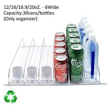 SZNLZQ Fridge Drink Organizer Holds 30 Cans Easily