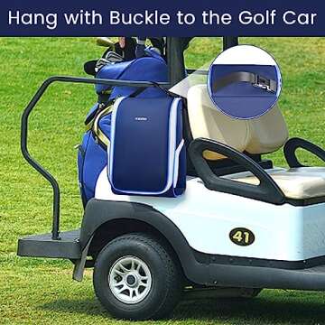 YOREPEK Golf Shoe Bag with 3 Pockets and Ventilation