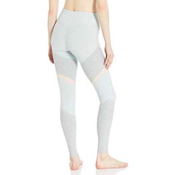 Alo Yoga Women's High Waist Alosoft Sheila Legging, Cloud Heather/Nectar Heather/Zinc Heather, Small
