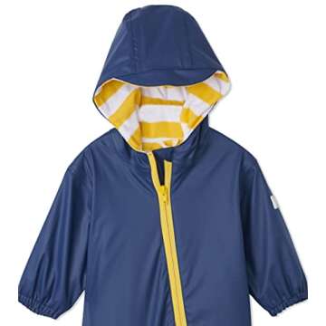 Hatley baby-boys Terry Lined Rain Suit