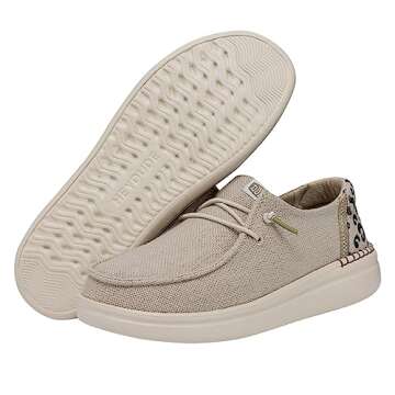 Hey Dude Women's Wendy Rise Loafers in Cream - Comfortable & Stylish