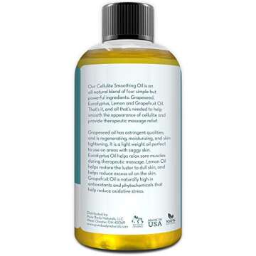 Pure Body Naturals Anti Cellulite Oil for Skin Firming
