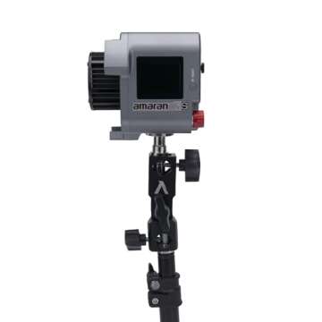 Amaran COB 60x S 65W Bi-Color LED Video Light 2700k-6500k Bowens Mount Studio LED with App Control, ...