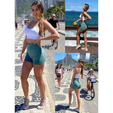 BemorRun Women Workout Booty Lifting Shorts for Summer