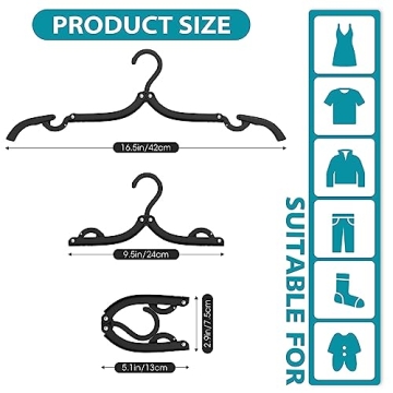 30 Portable Foldable Travel Hangers for Easy Organization