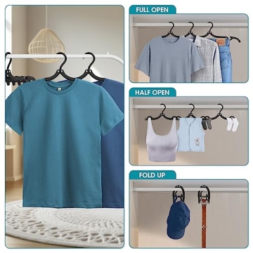 30 Portable Foldable Travel Hangers for Easy Organization