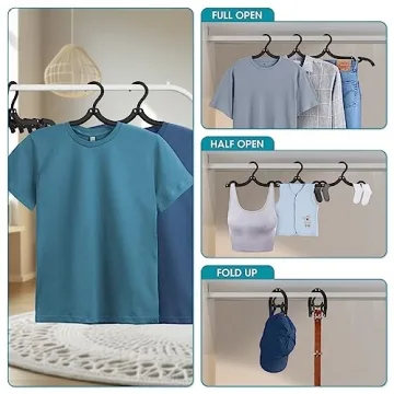 30 Portable Foldable Travel Hangers for Easy Organization