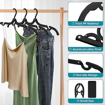 30 Portable Foldable Travel Hangers for Easy Organization